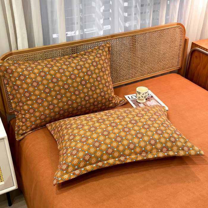 91家纺网 家纺一手货源 找家纺 丝芙妮家居（原乐视家纺） 2025新款全棉纯棉云糯棉双层纱套件系列 狂想