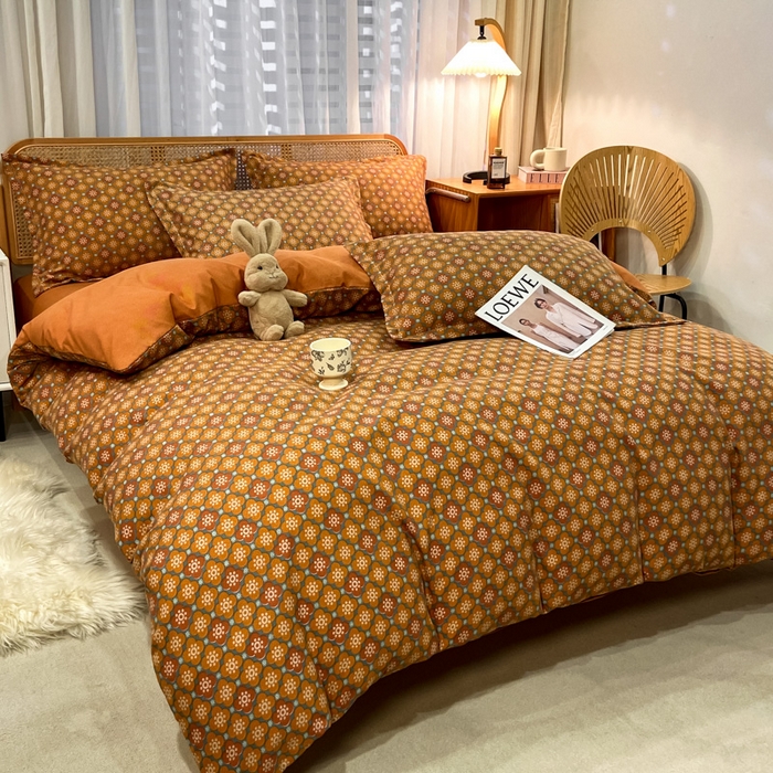 91家纺网 家纺一手货源 找家纺 丝芙妮家居（原乐视家纺） 2025新款全棉纯棉云糯棉双层纱套件系列 狂想