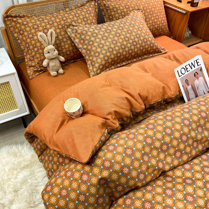 91家纺网 家纺一手货源 找家纺 丝芙妮家居（原乐视家纺） 2025新款全棉纯棉云糯棉双层纱套件系列 狂想