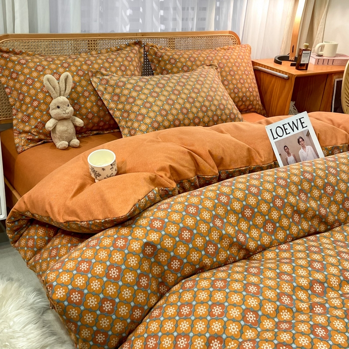 91家纺网 家纺一手货源 找家纺 丝芙妮家居（原乐视家纺） 2025新款全棉纯棉云糯棉双层纱套件系列 狂想