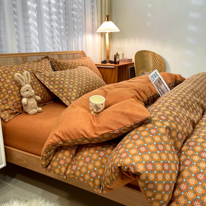 91家纺网 家纺一手货源 找家纺 丝芙妮家居（原乐视家纺） 2025新款全棉纯棉云糯棉双层纱套件系列 狂想