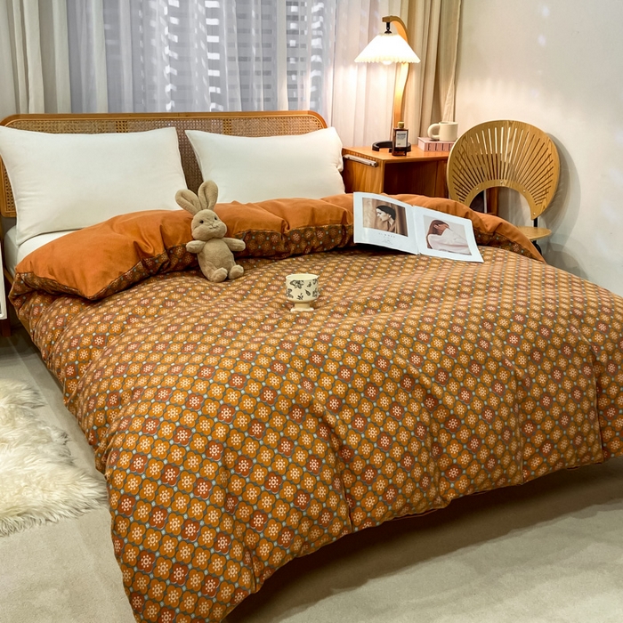 91家纺网 家纺一手货源 找家纺 丝芙妮家居（原乐视家纺） 2025新款全棉纯棉云糯棉双层纱套件系列 狂想