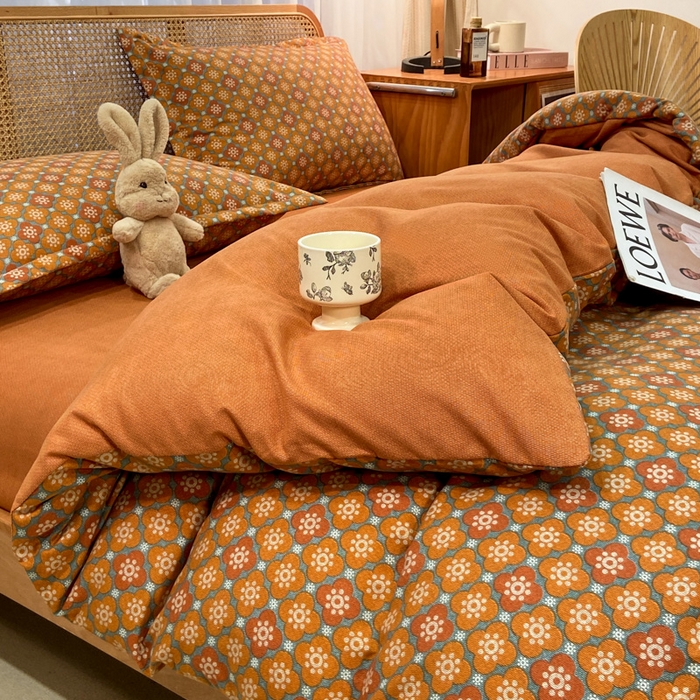 91家纺网 家纺一手货源 找家纺 丝芙妮家居（原乐视家纺） 2025新款全棉纯棉云糯棉双层纱套件系列 狂想