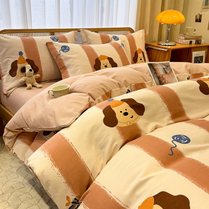 91家纺网 家纺一手货源 找家纺 丝芙妮家居（原乐视家纺） 2025新款全棉纯棉云糯棉双层纱套件系列 罗宾