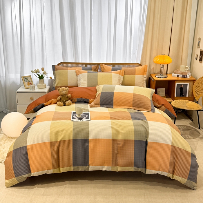 91家纺网 家纺一手货源 找家纺 丝芙妮家居（原乐视家纺） 2025新款全棉纯棉云糯棉双层纱套件系列 西漠