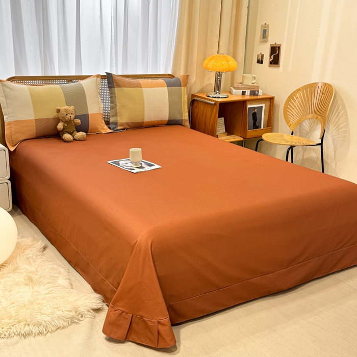 91家纺网 家纺一手货源 找家纺 丝芙妮家居（原乐视家纺） 2025新款全棉纯棉云糯棉双层纱套件系列 西漠