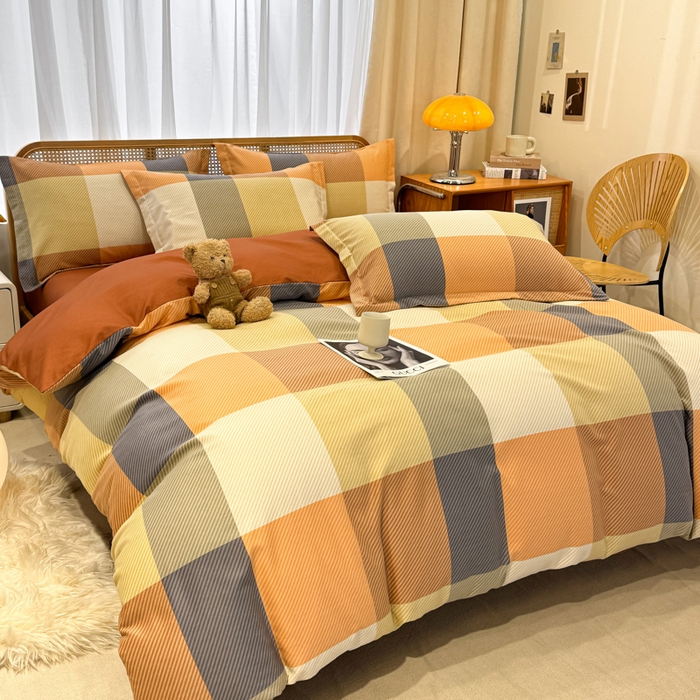 91家纺网 家纺一手货源 找家纺 丝芙妮家居（原乐视家纺） 2025新款全棉纯棉云糯棉双层纱套件系列 西漠