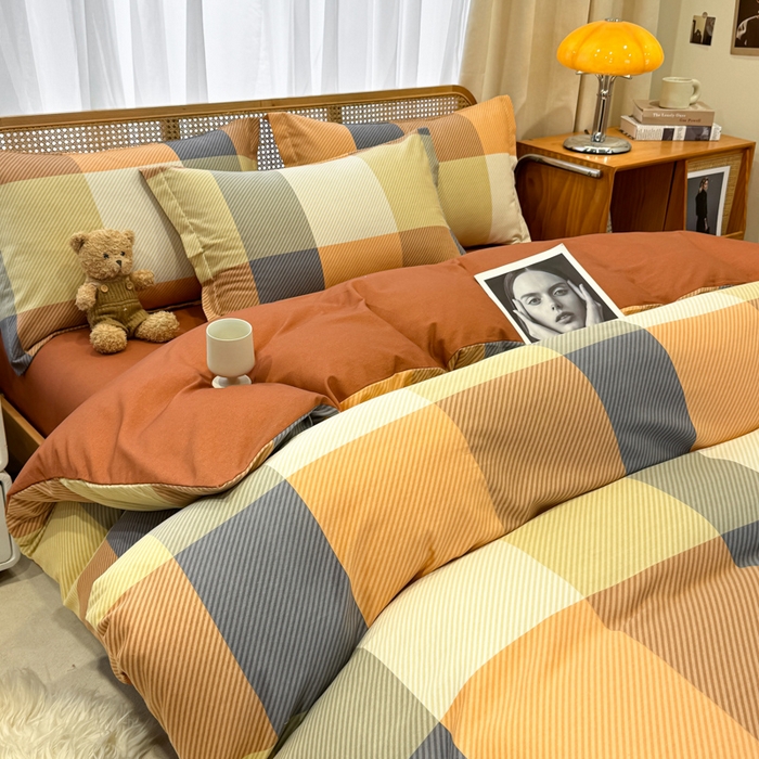 91家纺网 家纺一手货源 找家纺 丝芙妮家居（原乐视家纺） 2025新款全棉纯棉云糯棉双层纱套件系列 西漠