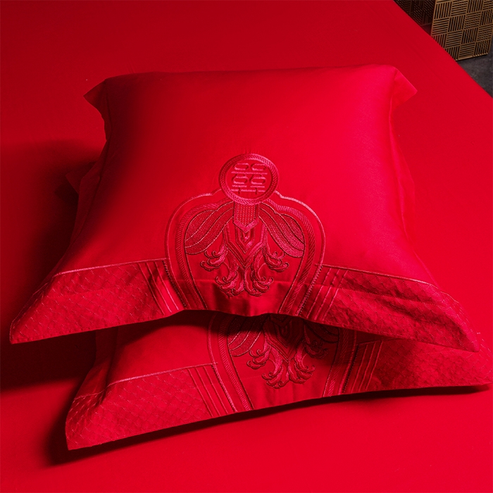 91家纺网 家纺一手货源 找家纺 用心 2025新款婚庆全棉刺绣四件套多件套系列