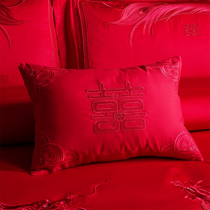 91家纺网 家纺一手货源 找家纺 用心 2025新款婚庆全棉刺绣四件套多件套系列