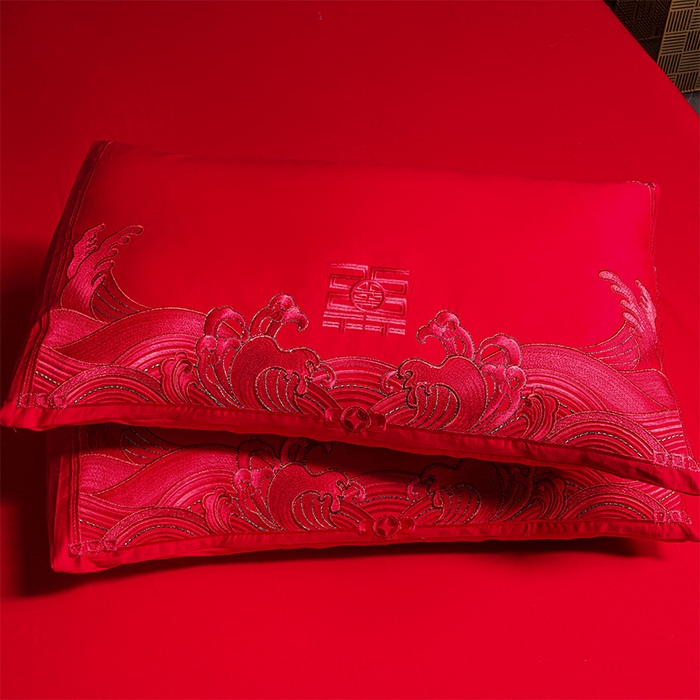 91家纺网 家纺一手货源 找家纺 用心 2025新款婚庆全棉刺绣四件套多件套系列