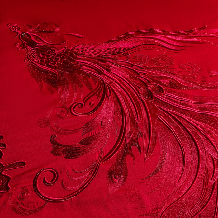 91家纺网 家纺一手货源 找家纺 用心 2025新款婚庆全棉刺绣四件套多件套系列