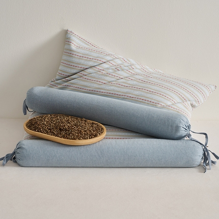 91家纺网 家纺一手货源 找家纺 （总）乐可 2025新款3D条纹牵引组合枕荞麦枕枕头枕芯