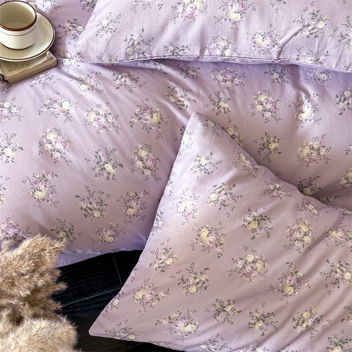 91家纺网 家纺一手货源 找家纺 （总）窝米 2025春季新品全棉双层纱油画风花卉四件套系列（梦境花园、花研巧语）