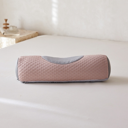 她喜爱枕芯 2025新款凉感荞麦曲线护颈枕 粉色