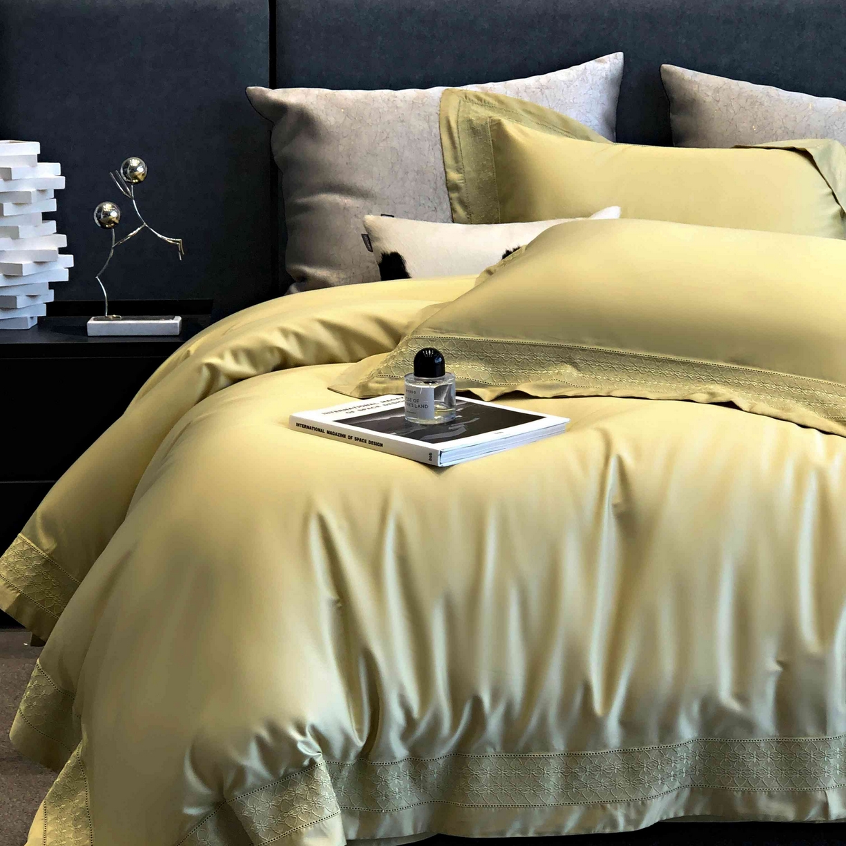 91家纺网 家纺一手货源 找家纺 （总）涞澳家纺 2025新款60S天丝棉花边款四件套-星雅