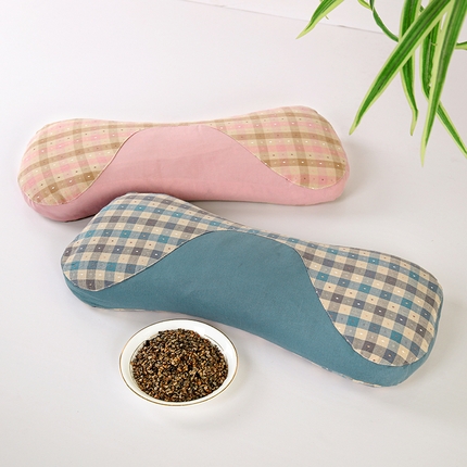 （总）明星枕业 2025新款全棉荞麦颈椎枕头睡眠花草枕纯荞麦壳护颈枕芯可拆洗