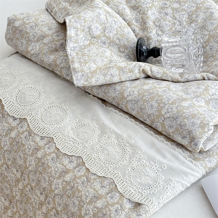 91家纺网 家纺一手货源 找家纺 久典家居 2025新款全棉有氧双层纱夏被 初春