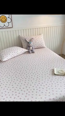 91家纺网 家纺一手货源 找家纺 （总）芯元素 2025新款针织双层纱印花床笠