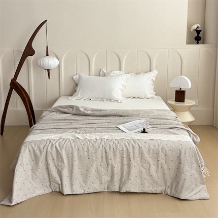 久典家居 2025新款全棉有氧双层纱夏被 简爱