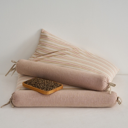 91家纺网 家纺一手货源 找家纺 （总）乐可 2025新款3D条纹牵引组合枕荞麦枕枕头枕芯