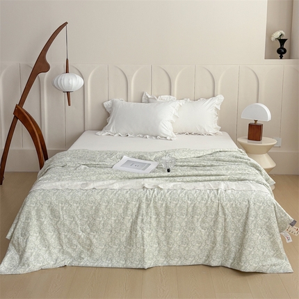 久典家居 2025新款全棉有氧双层纱夏被 初夏