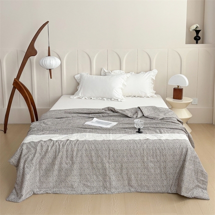 91家纺网 家纺一手货源 找家纺 （总）久典家居 2025新款全棉有氧双层纱夏被