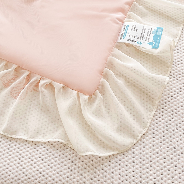 91家纺网 家纺一手货源 找家纺 （总）好儿喜家纺 2025新款恬静系列凉席床裙冰丝席床罩凉席韩式凉感豆豆凉席床盖