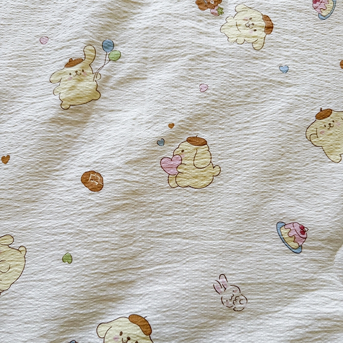 91家纺网 家纺一手货源 找家纺 星巴k家纺 2025新款春夏云感双层纱A类母婴级三角针夏被贝壳边夏凉被贝壳绣【可提供买家秀】 贝壳绣-奶罐布丁