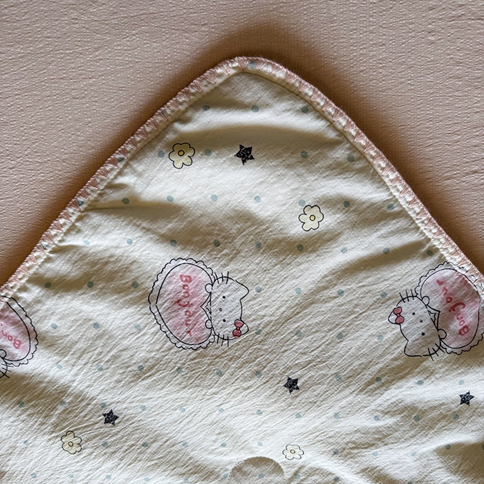 91家纺网 家纺一手货源 找家纺 星巴k家纺 2025新款春夏云感双层纱A类母婴级三角针夏被贝壳边夏凉被贝壳绣【可提供买家秀】 贝壳绣-爱心KT