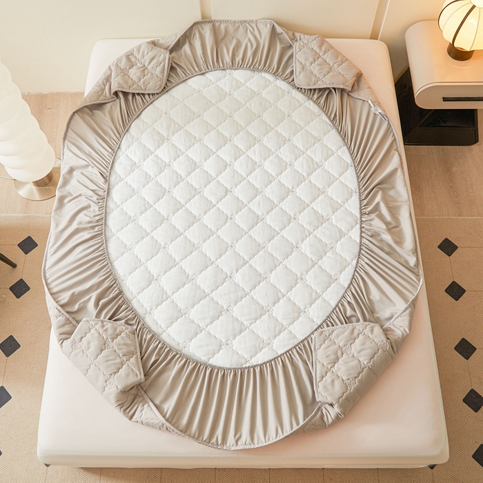 91家纺网 家纺一手货源 找家纺 （总）怡源梦 2025新款蝶恋系列亲肤棉夹棉床笠