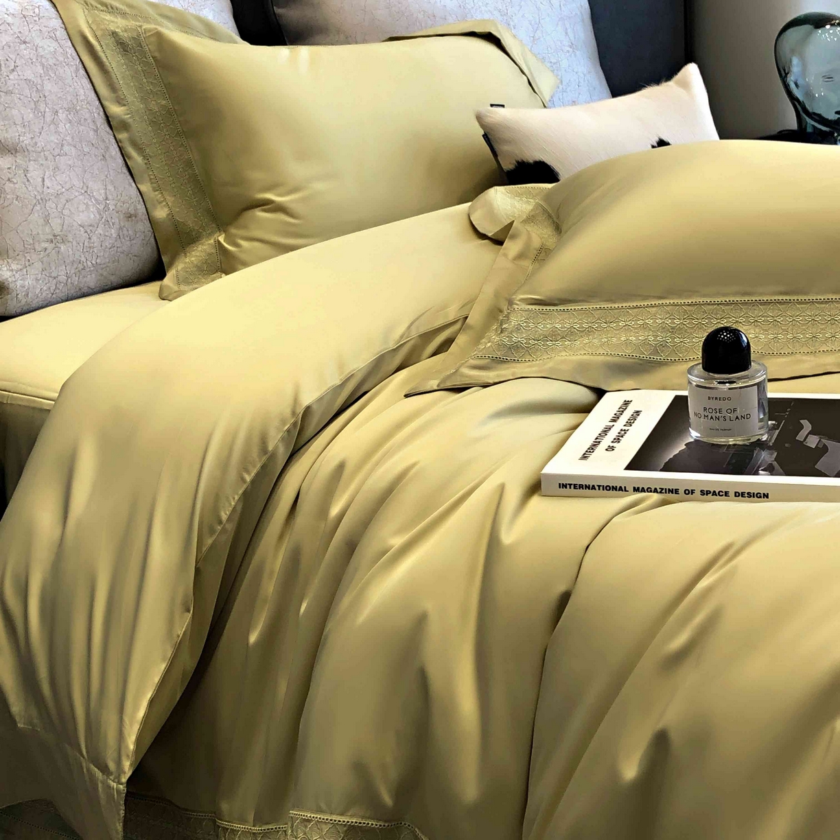 91家纺网 家纺一手货源 找家纺 （总）涞澳家纺 2025新款60S天丝棉花边款四件套-星雅