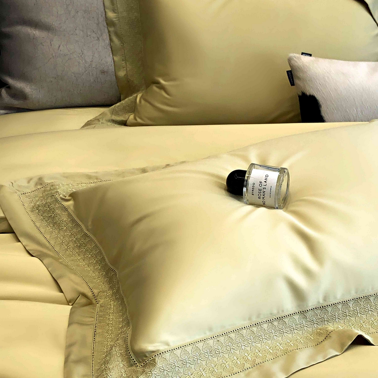 91家纺网 家纺一手货源 找家纺 涞澳家纺 2025新款60S天丝棉花边款四件套-星雅 星雅-木薯