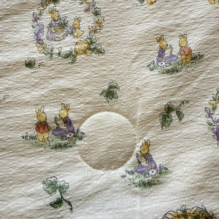 91家纺网 家纺一手货源 找家纺 星巴k家纺 2025新款春夏云感双层纱A类母婴级三角针夏被贝壳边夏凉被贝壳绣【可提供买家秀】 贝壳绣-兔子欢喜