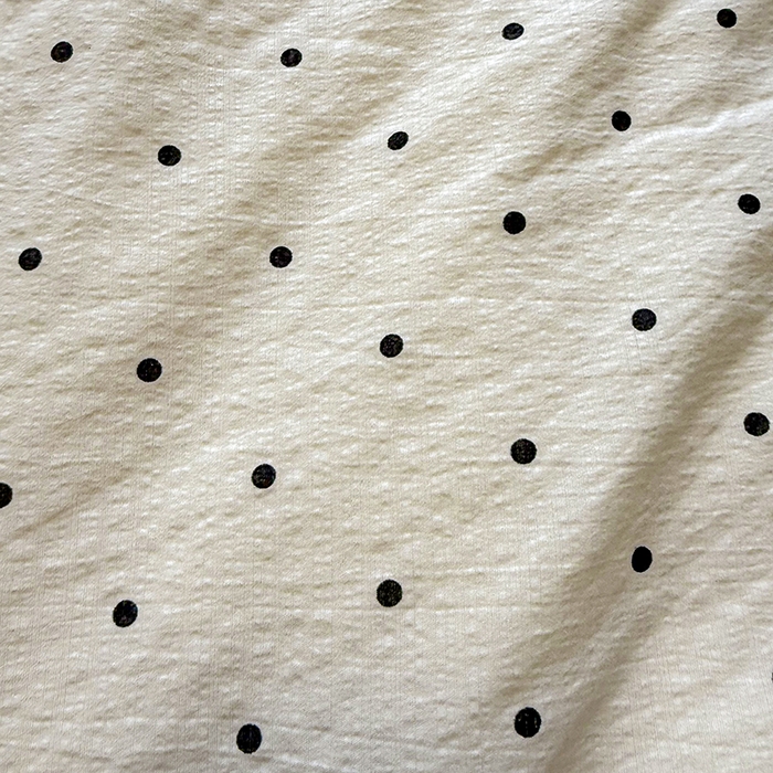 91家纺网 家纺一手货源 找家纺 星巴k家纺 2025新款春夏云感双层纱A类母婴级三角针夏被贝壳边夏凉被贝壳绣【可提供买家秀】 贝壳绣-波点（灰）