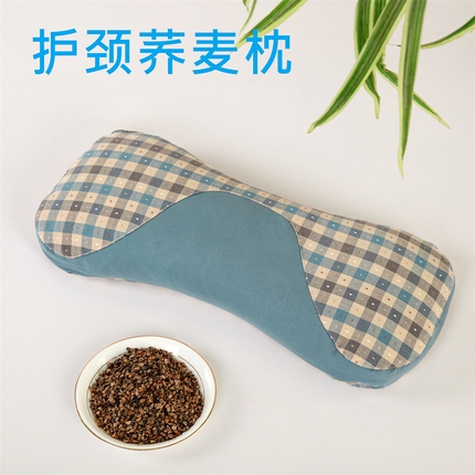 91家纺网 家纺一手货源 找家纺 （总）明星枕业 2025新款全棉荞麦颈椎枕头睡眠花草枕纯荞麦壳护颈枕芯可拆洗