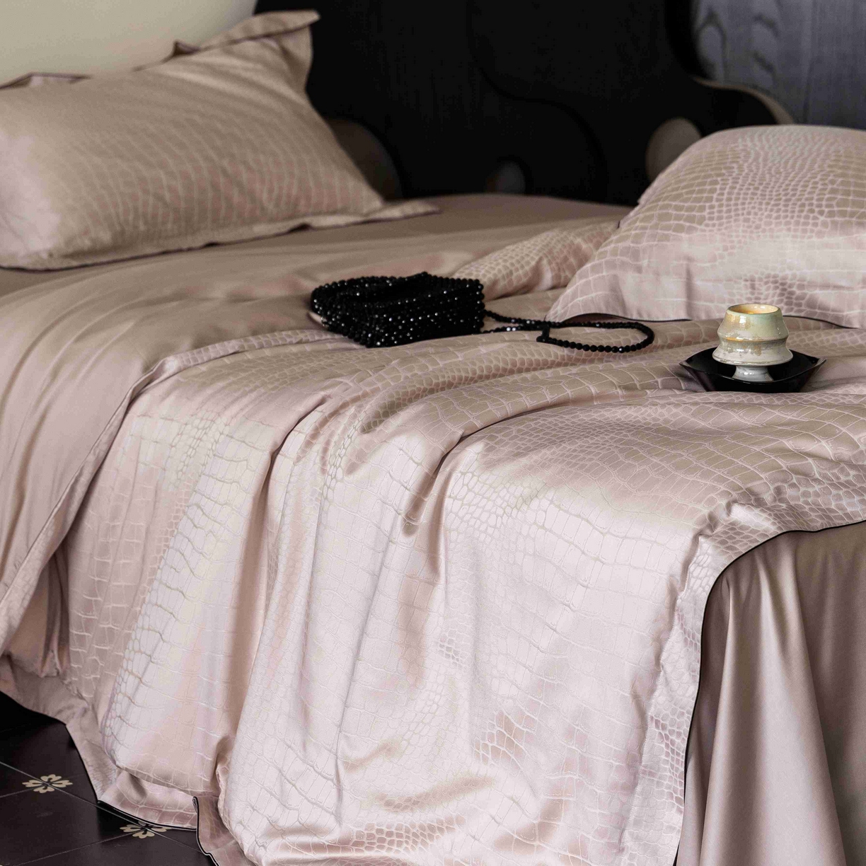 91家纺网 家纺一手货源 找家纺 （总）涞澳家纺 2025新款60支天丝棉提花四件套