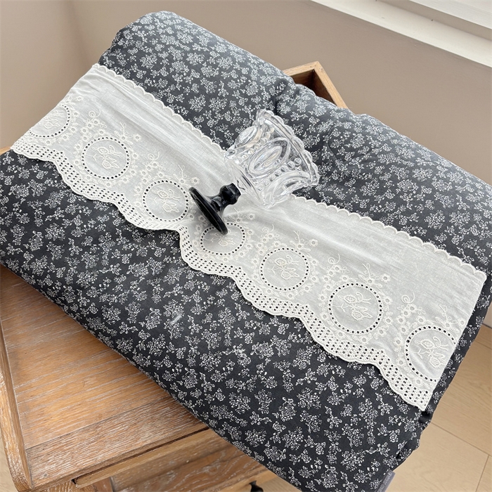 91家纺网 家纺一手货源 找家纺 久典家居 2025新款全棉有氧双层纱夏被 莫奈