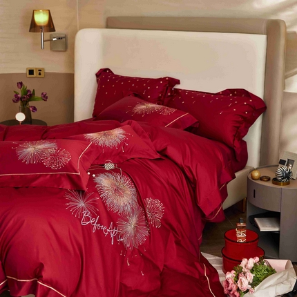 涞澳家纺 2025新款婚庆款四件套 绚烂永恒