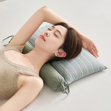 乐可 2025新款3D条纹牵引组合枕 3D组合L5427新兰【单只】