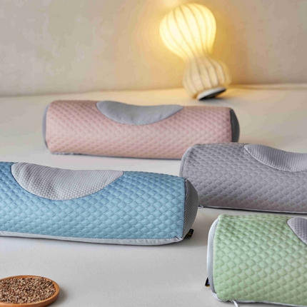 91家纺网 家纺一手货源 找家纺 （总）她喜爱枕芯 2025新款凉感荞麦曲线护颈枕