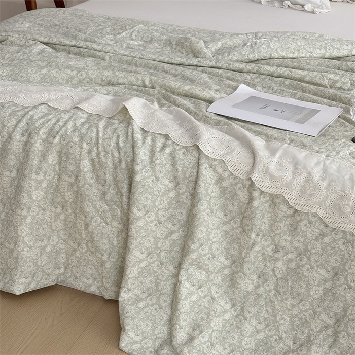 91家纺网 家纺一手货源 找家纺 （总）久典家居 2025新款全棉有氧双层纱夏被