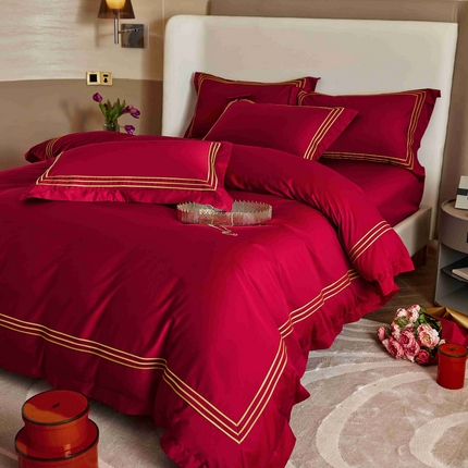 91家纺网 家纺一手货源 找家纺 （总）涞澳家纺 2025新款婚庆款四件套