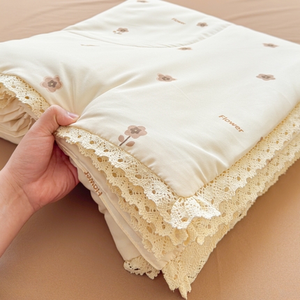 91家纺网 家纺一手货源 找家纺 （总）可思家纺 2025新款针织棉双层纱夏被