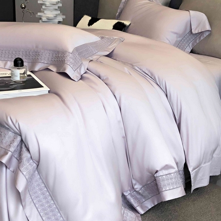 91家纺网 家纺一手货源 找家纺 （总）涞澳家纺 2025新款60S天丝棉花边款四件套-星雅