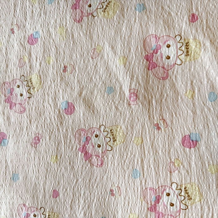 91家纺网 家纺一手货源 找家纺 星巴k家纺 2025新款春夏云感双层纱A类母婴级三角针夏被贝壳边夏凉被贝壳绣【可提供买家秀】 贝壳绣-小妹冰淇淋