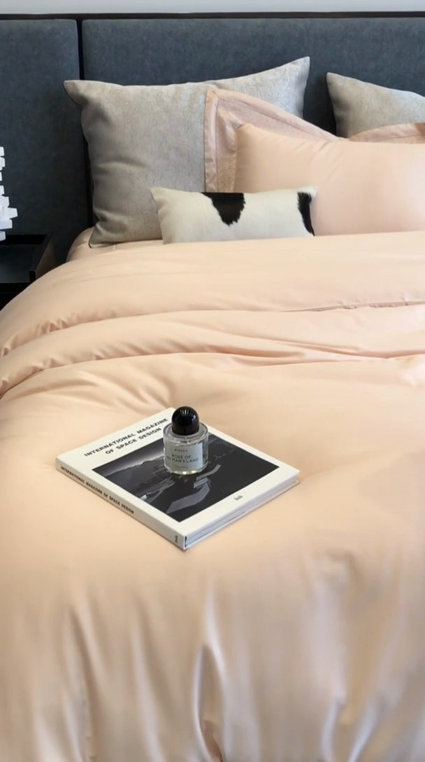 91家纺网 家纺一手货源 找家纺 涞澳家纺 2025新款60S天丝棉花边款四件套-星雅 星雅-暖玉