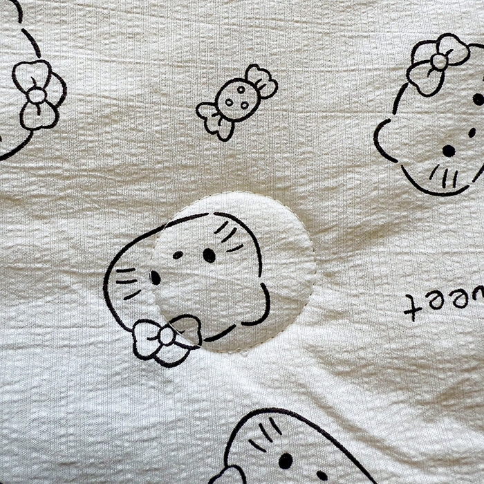 91家纺网 家纺一手货源 找家纺 星巴k家纺 2025新款春夏云感双层纱A类母婴级三角针夏被贝壳边夏凉被贝壳绣【可提供买家秀】 贝壳绣-猫咪恋人