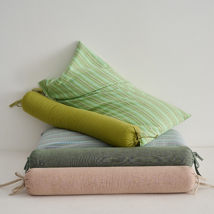 91家纺网 家纺一手货源 找家纺 （总）乐可 2025新款3D条纹牵引组合枕荞麦枕枕头枕芯