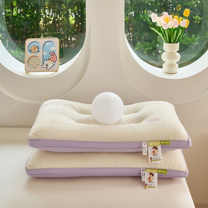 91家纺网 家纺一手货源 找家纺 （总）幸运草 2025新款轻奢立体亲肤枕头 成人家用护颈椎助眠枕芯